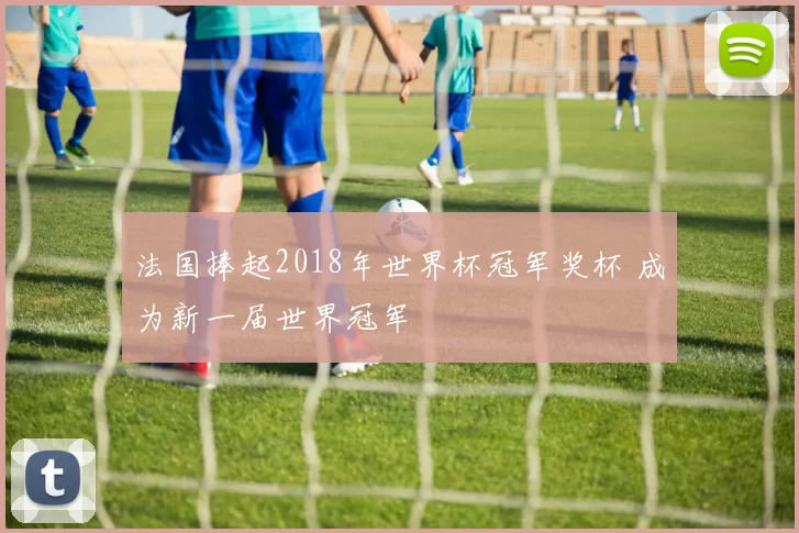 法国捧起2018年世界杯冠军奖杯 成为新一届世界冠军